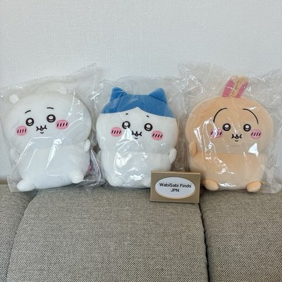 Chiikawa Bocchari Fat Plush Doll Hachiware Chiikawa Usagi 22cm Set Chiikawa Bocchari Fat Plush Doll Hachiware Chiikawa Usagi 22cm Set