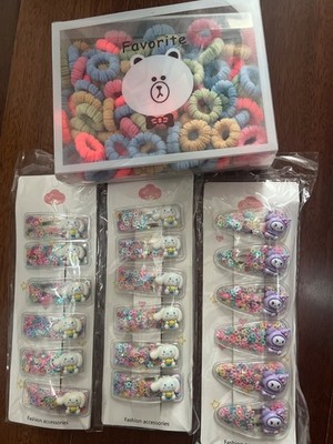 Children's star quicksand clip 18 pcs