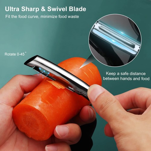 Vegetable Peeler Stainless Steel,Ultra Sharp Potato Peelers for Kitchen, Prem... - Picture 5 of 7