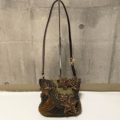 Authentic Jamin Puech antique beaded bag 2way shoulder bag