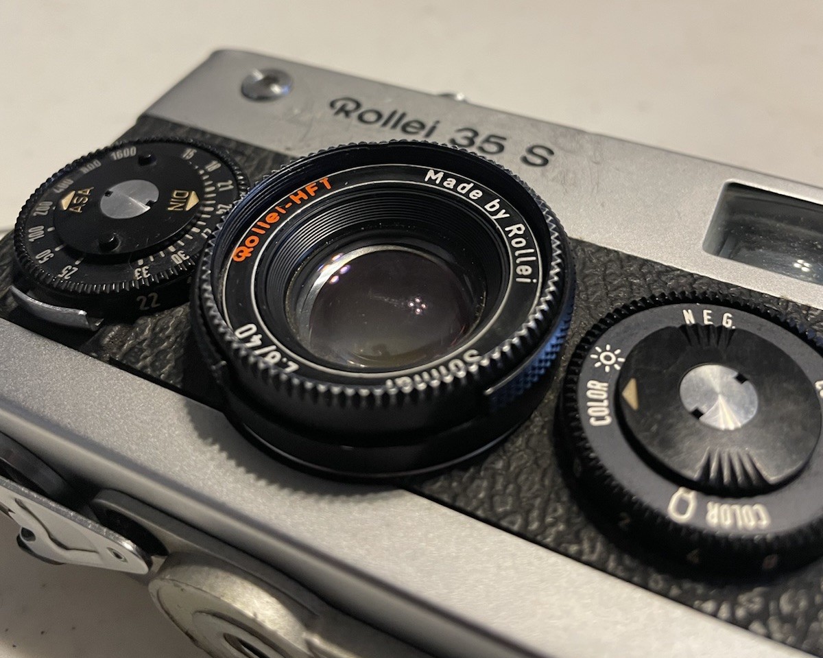 Rollei 35 S Silver 40mm f/2.8 35mm Film Camera Ultra Compact w