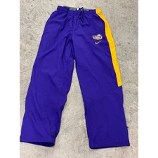 Nike LSU Tigers Storm-FIT Purple Gold Pants Mens Large Drawstring