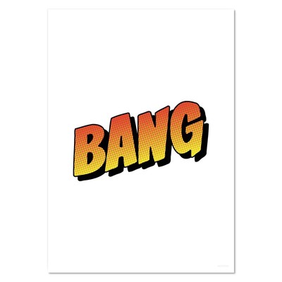 Wandposter / Drucke ''Comic Bang Word'' (PP058010)