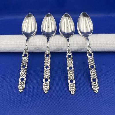 Oneida Community VIOLA VOILA Stainless Teaspoon Glossy Silverware Flatware S4