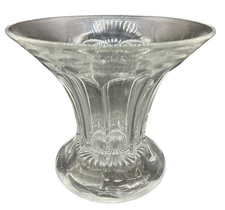 HEISEY PURITAN COLONIAL CLEAR VASE or Punch Bowl Base VINTAGE