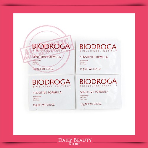 Biodroga Sensitive Formula Eye care 1.5g 0.05oz 8 Samples NEW FAST SHIP
