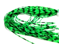RUBBER SILICONE LEGS - Fly Tying Materials - GREEN/BLACK BAR - Sili Legs - NEW!
