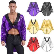 Mens Tuxedo Victorian Tailcoat Cosplay Jacket Costumes Coat Halloween Medieval