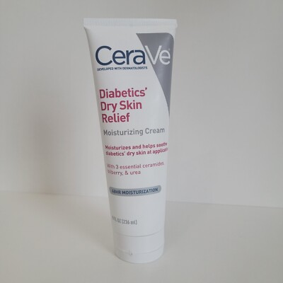 CeraVe Moisturizing Cream for Diabetics  Dry Skin, Fragrance & Paraben Free