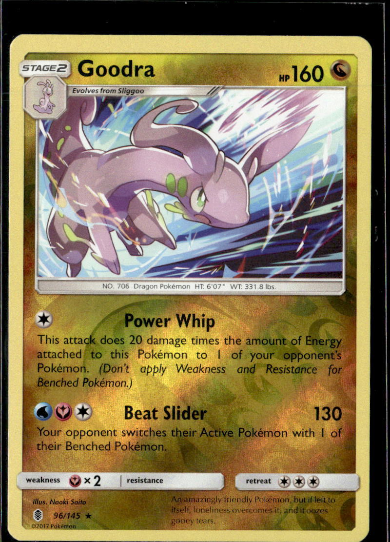 Pokemon Goodra 96/145 Guardians Rising Reverse Holo Rare
