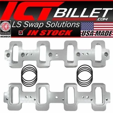 ICT Billet LS Rectangle Port Cylinder Head to Cathedral Intake Adapters