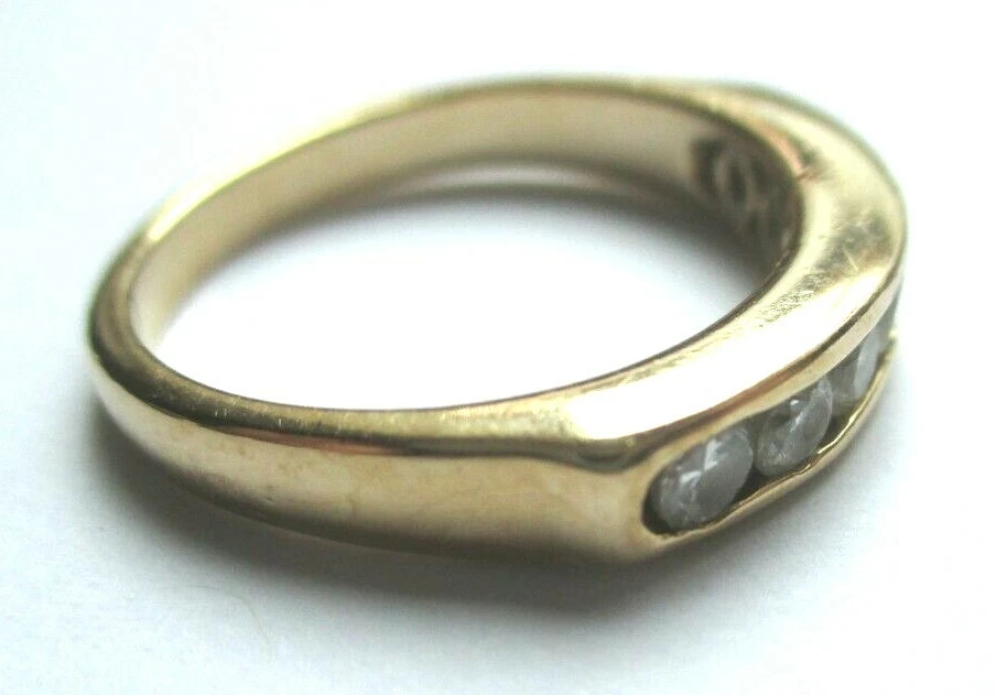 Bague jonc plaqué or sale