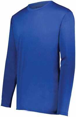 y Holloway Youth 100% Polyester Interlock Momentum Long Sleeves T