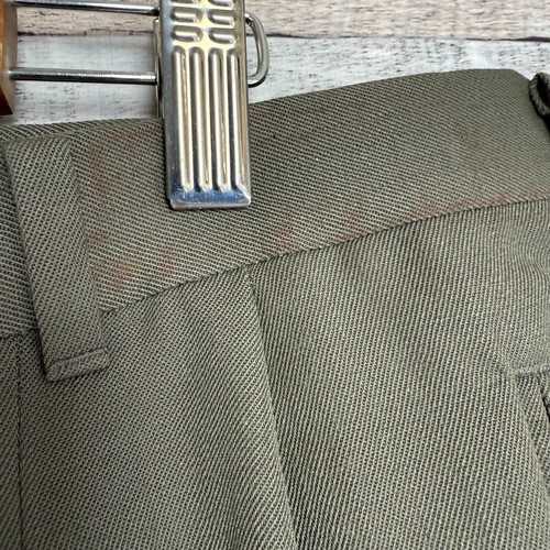 Christian Dior Monsieur Wool Pants Mens 40x30 Brown Pleated Hemmed Business - Picture 9 of 11