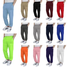 VICTORIOUS MEN'S LIGHTWEIGHT FLEECE JOGGR PANTS SWEATPANTS S-5XL *FAST SHIP