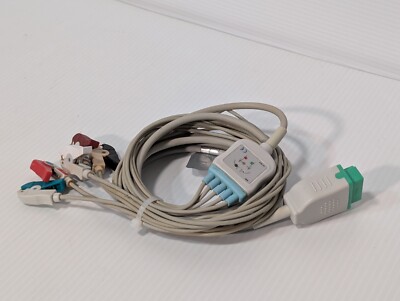 GE Healthcare C2586P0 Direct Connect EKG Cable, 5 Clip & 11 PIN Ends, as shown