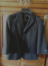New BOYS dressy BLACK SUIT Jacket Blazer Vertical stripes SIZE 5 regular Lined