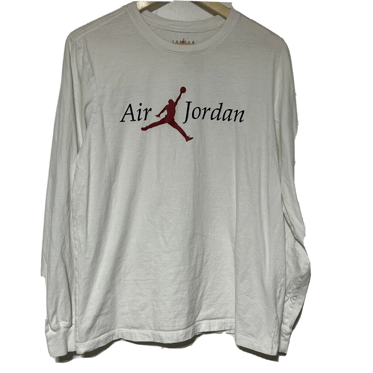 Air Jordan Jumpman Flight White Mens/Womens Long Sleeve T-Shirt