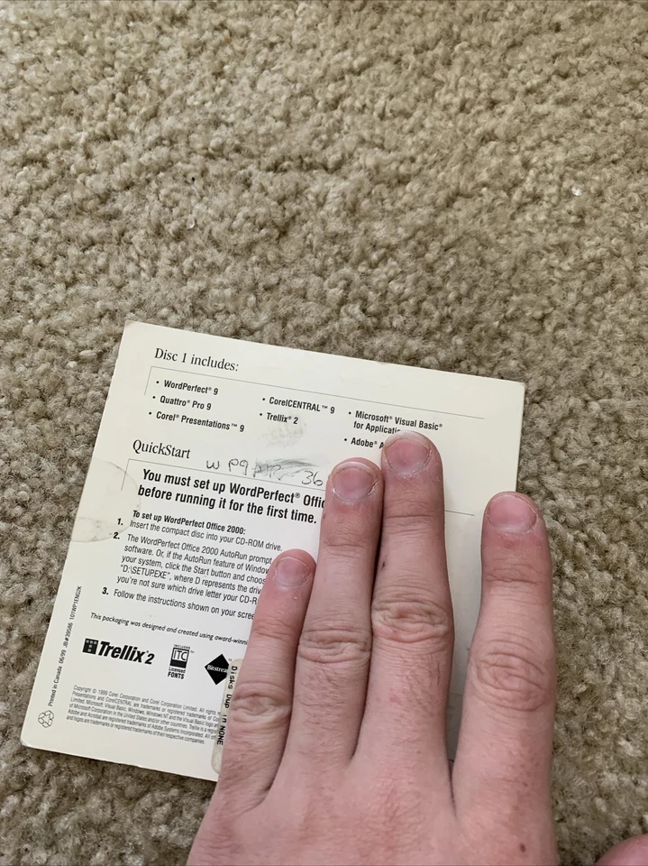 Corel WordPerfect Office 2000 Standard Edition See Pics - Image 4 of 4