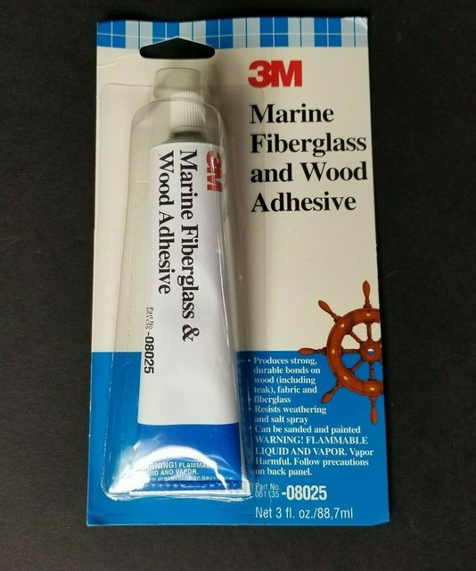3M Marine Boat Fiberglass and Wood Adhesive 08025 3 oz Tube Strong Bond