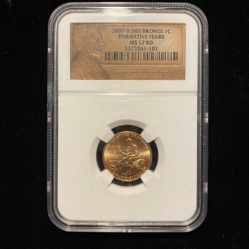 2009-D 1C SMS Bronze Lincoln Bicentennial Formative Years Penny-NGC MS67 RD