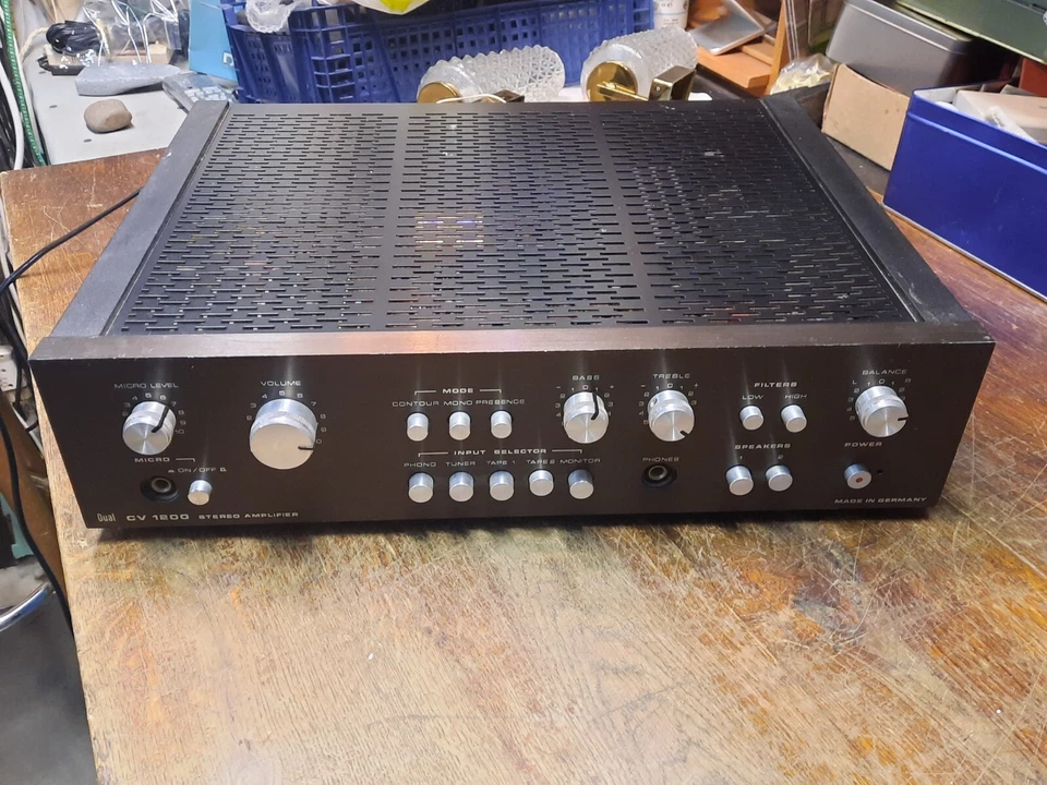 Dual CV 1200 Stereo Verstärker/Amplifier, 2x40/60W, 230V, Vintage, Germany - Bild 2 von 4