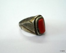 vintage antique tribal old silver ring old gemstone ring traditional jewelry