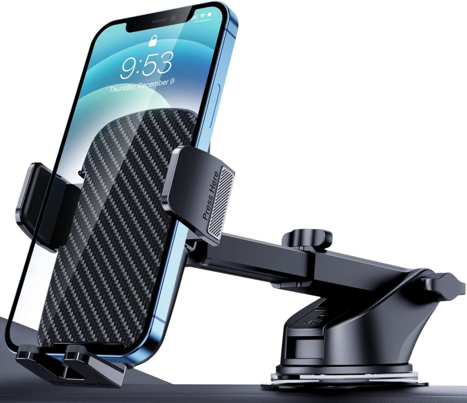 Phone Holder for Car Military Grade Suction Phone Stand for Car Phone Holder