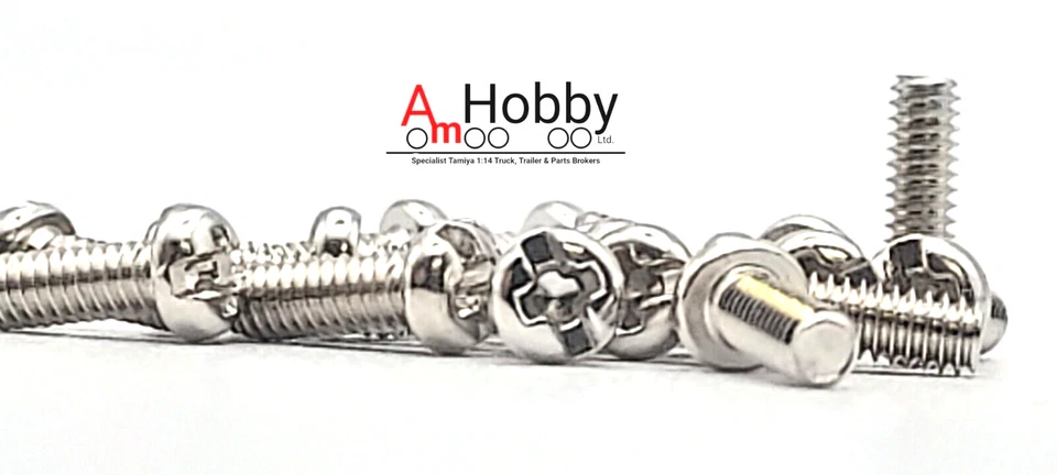 Tamiya 9443023/19443023 2x6mm Screw (20 Pcs.) Blackfoot/Buggy Champ/Truck - Image 3 of 4