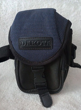 Dakota Camera Gadget Crossbody Case Bag Navy Black Thick Canvas Blue Lining