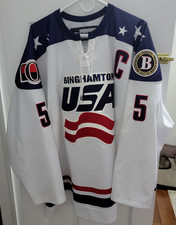 Binghamton Senators Mark Borowiecki AHL Game Worn Jersey 