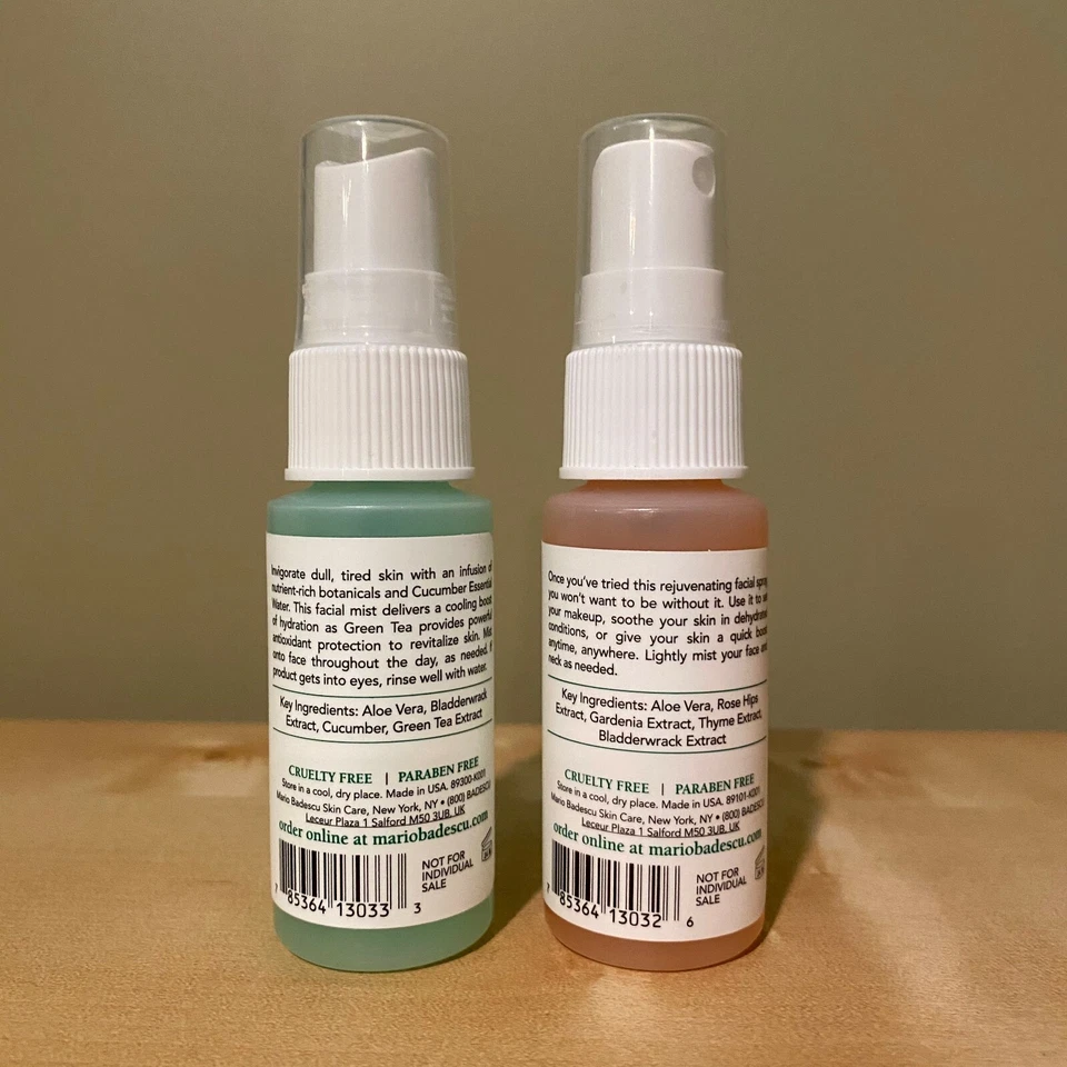 NUEVO Mario Badescu Spray Facial DUO 1 oz / 29 ml Cada uno, TOTAL 2 oz / 58 ml Foto 2 de 2