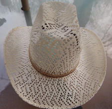 Rodeo Cowboy Hat Vaquero Riding 6 1/4 USA 54 Boy Girl 21'' Mexico White Sombrero
