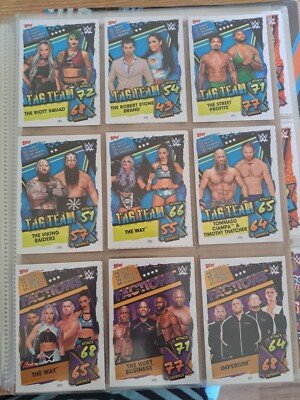 9 Karten 2021 Topps Slam Attax WWE 