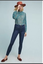 Anthropologie Pilcro And The Letterpress High Rise Denim Leggings 29 AS IS 