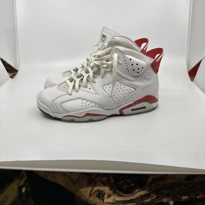 Mens Size 10 - Nike Air Jordan 6 Retro Red Oreo White  display picture 1
