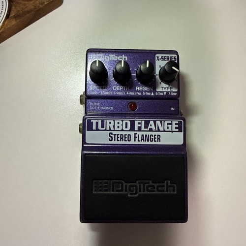 DigiTech X-Series Turbo Flange Stereo Flanger Guitar Effects Pedal