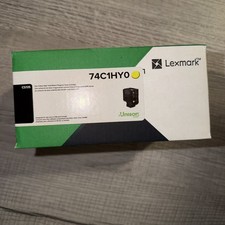 Genuine Lexmark 74C1HY0 Yellow High Yield Toner Cartridge CS725, Brand New