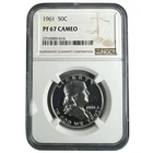 1961 Franklin Half Dollar 50C NGC PF67 NA487