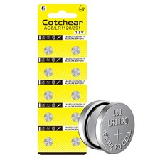 Cotchear 10 pcs AG8 Alkaline 1.5V Button Cell Battery Single Use AG8/LR1120