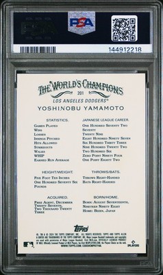 2024 Topps Allen & Ginter X - Chrome Yoshinobu Yamamoto #201