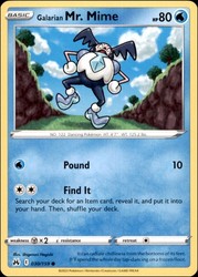 Galarian Mr. Mime 030/159 Crown Zenith Common