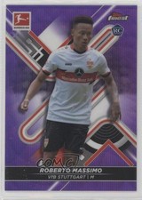 2021 Topps Finest Bundesliga Purple Wave Refractor /250 Roberto Massimo #140 f9s