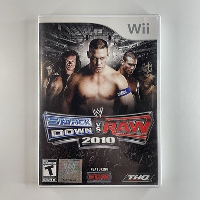 WWE SmackDown vs. Raw 2010 Featuring ECW (Wii, 2009)  Disc Excellent Tested 