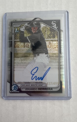 2024 Bowman Chrome - Prospect Autographs Eduardo Herrera #CPA-EH Refractor /499