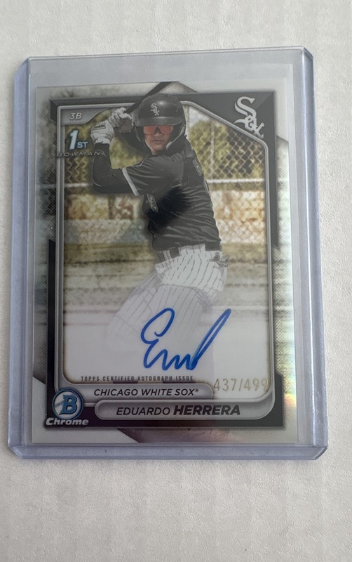 2024 Bowman Chrome - Prospect Autographs Eduardo Herrera #CPA-EH Refractor /499