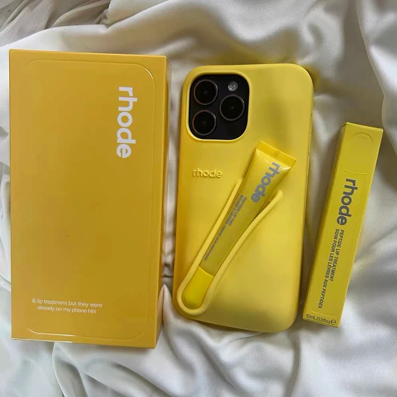 Rhode Lip tint Silicon Phone Cases WITH Lipgloss iPhone 11 12 13