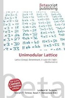 Lambert M. Surhone (U. A.) | Unimodular Lattice | Taschenbuch | Englisch (2026)