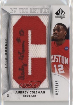 2010 SP Authentic By the Letter Rookie Signatures /149 Aubrey Coleman #239 Auto