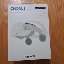 Chorus Logitech VR Off-Ear Integrated Audio for Meta Quest 2  White New Open Box